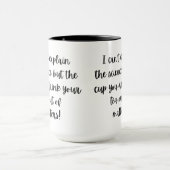 De beker die je je Drink uit Matters Mok (Midden)