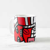 De beker van een barista koffiemok (Voorkant links)