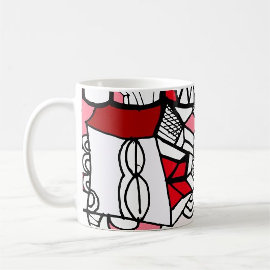 De beker van een barista koffiemok (Links)