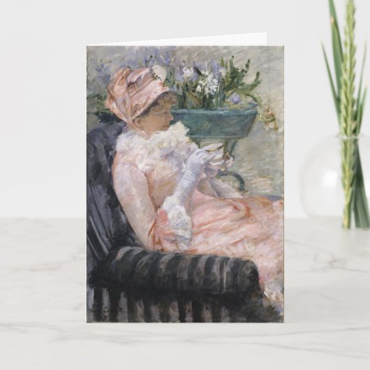 De Beker van Tea | Mary Cassatt Kaart (Voorkant)