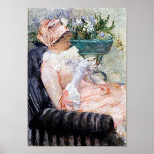 De Beker van Tea, Mary Cassatt Poster (Voorkant)