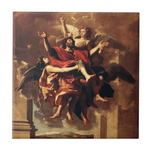 De Bekering van Sint-Paulus Fijn Kunst Tegeltje (Voorkant)