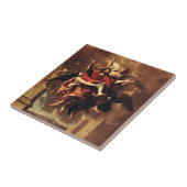 De Bekering van Sint-Paulus Fijn Kunst Tegeltje (Zijkant)