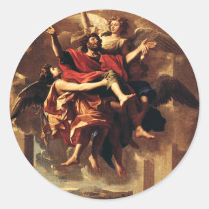 De Bekering Van Sint-Paulus Fijne Kunst Ronde Sticker