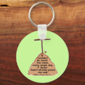 De beklimming waard sleutelhanger (Voorkant)