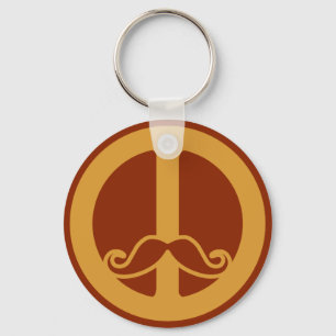 De belangrijkste keten van de Peace Stache Sleutelhanger