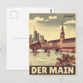 De belangrijkste rivier in Duitsland - der main fr Briefkaart (Voorkant / Achterkant)