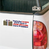 De belastingen die je zou besparen bumpersticker (Op Truck)