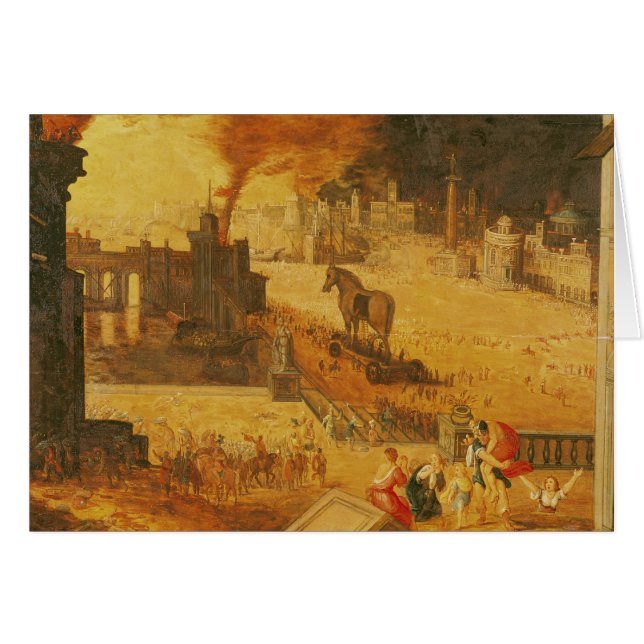 De belegering van Troy (Voorkant Horizontaal)