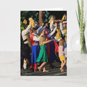 De Belemmering van drie Graafschappen & de dans Feestdagen Kaart