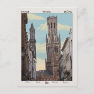 De Belfry in Brugge Briefkaart