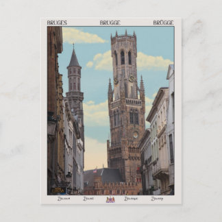 De Belfry in Brugge Briefkaart