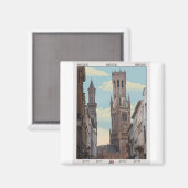 De Belfry in Brugge Magneet (Voorkant / Achterkant)