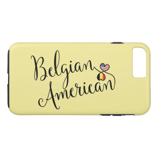 De Belgische Amerikaanse Ton Hearts Cel Case (Achterkant (Horizontaal))
