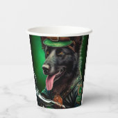 De Belgische Shepherd-fiets St. Patrick's Day Papieren Bekers (Achterkant)