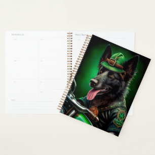 De Belgische Shepherd-fiets St. Patrick's Day Planner