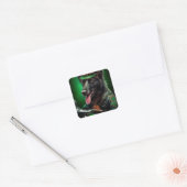 De Belgische Shepherd-fiets St. Patrick's Day Vierkante Sticker (Envelop)
