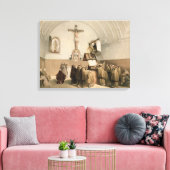 De Bell Ringers bij de Orde der Capucines, Canvas Afdruk (Insitu (Woonkamer))