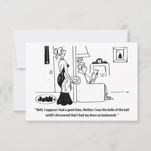 De Belle van het Bal, Grappig Save The Date (Voorkant)