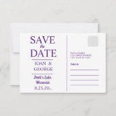 De Belle van het Bal, Grappig Save The Date (Achterkant)