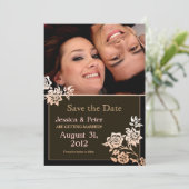 de belles élégantes invitations photo de save the  (Debout devant)