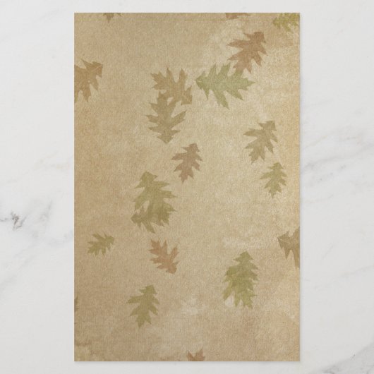 De Belles Feuilles D'Automne Papeterie Bordée (Dos)