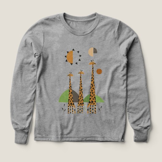 De belles girafes dans les bois (Motif recto)
