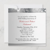 de belles invitations d'anniversaire 25 ans en arg (Dos)