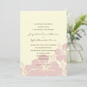 De Belles Invitations De Mariage Hibiscus (Roses) (Debout devant)