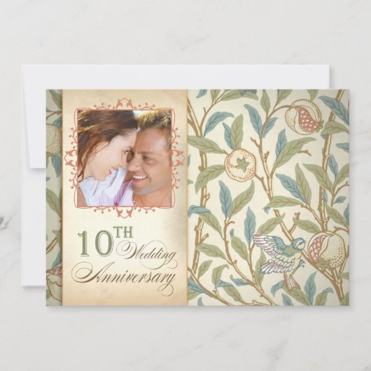 de belles invitations photo pour les 10 ans d'anni (Devant)