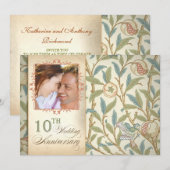 de belles invitations photo pour les 10 ans d'anni (Devant / Derrière)