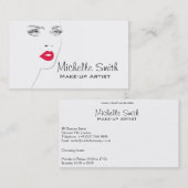 De belles lèvres roses font carte de visite artist (Devant / Derrière)