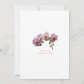 De belles orchidées roses fleurs invitations de ma (Dos)