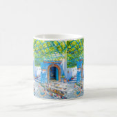 de belles tasses marocaines avec marakech coloré (Centre)