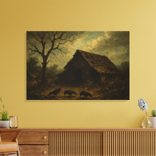 De belofte van de dageraad: veerkracht in de grens canvas afdruk