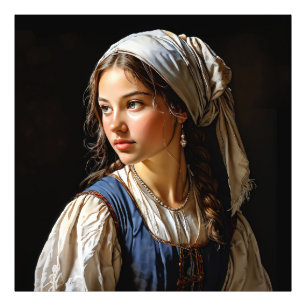 “De belofte van morgen” “Anna” Een Nederlands meis Foto Afdruk