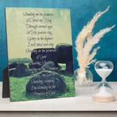 De beloften van God Christelijke Hymn Fotoplaat (Zijkant)