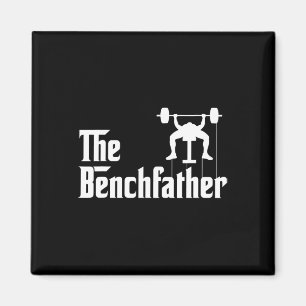 De Benchfather Bodybuilding Gym Bro Funny Bench P Magneet