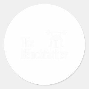 De Benchfather Bodybuilding Gym Bro Funny Bench P Ronde Sticker
