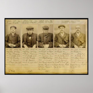 De bende noemde de Peaky Blinders die in Poster