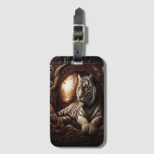 De Bengaalse Tijger Bagagelabel (Voorkant (verticaal))