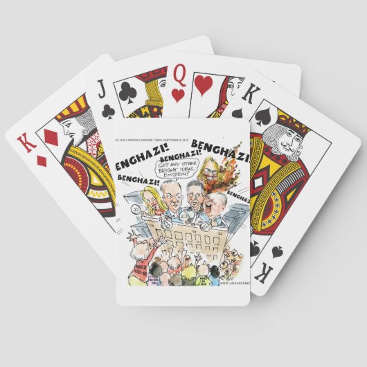 De Benghazi Shuffle Grappig Pokerkaarten (Achterkant)