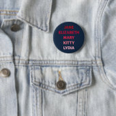De Bennetzusters van Pride en Prejudice Ronde Button 5,7 Cm (In situ)