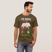 De beren noemen de jacht op boeren als jager t-shirt (Voorkant volledig)
