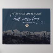 De berg die we veroveren poster (Voorkant)