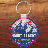 De berg Elbert, Sawatch Range, Colorado. Sleutelhanger (Voorkant)