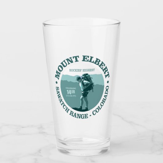 De berg Elbert (T) Glas (Voorkant)