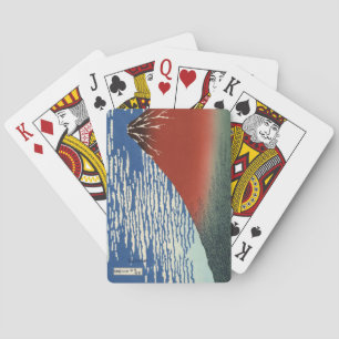 De berg Fuji in Clear Weather (Red Fuji) (Hokusai) Pokerkaarten