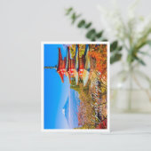 De berg Fuji met de Chureito-pagode in Japan Briefkaart (Staand voorkant)