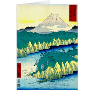 De berg Fuji van het meer van Hakone van 1858